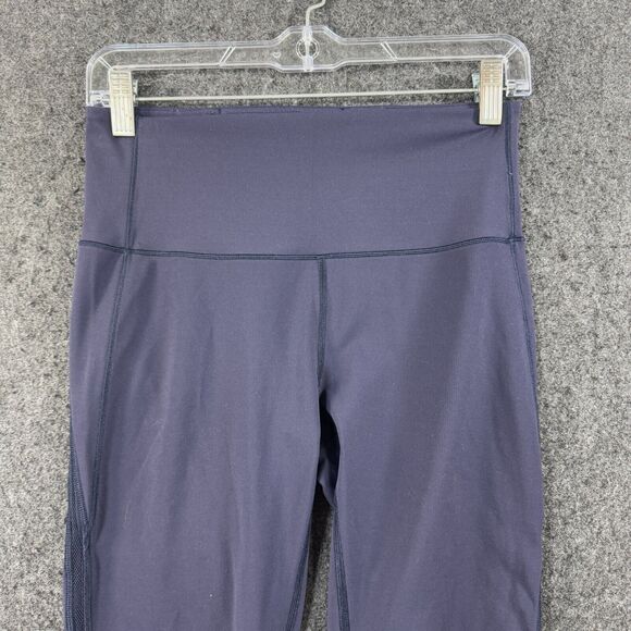 Lululemon Fresh in Mesh Leggings Women's 6 Navy Blue Mesh 25" Athletic - Picture 2 of 9